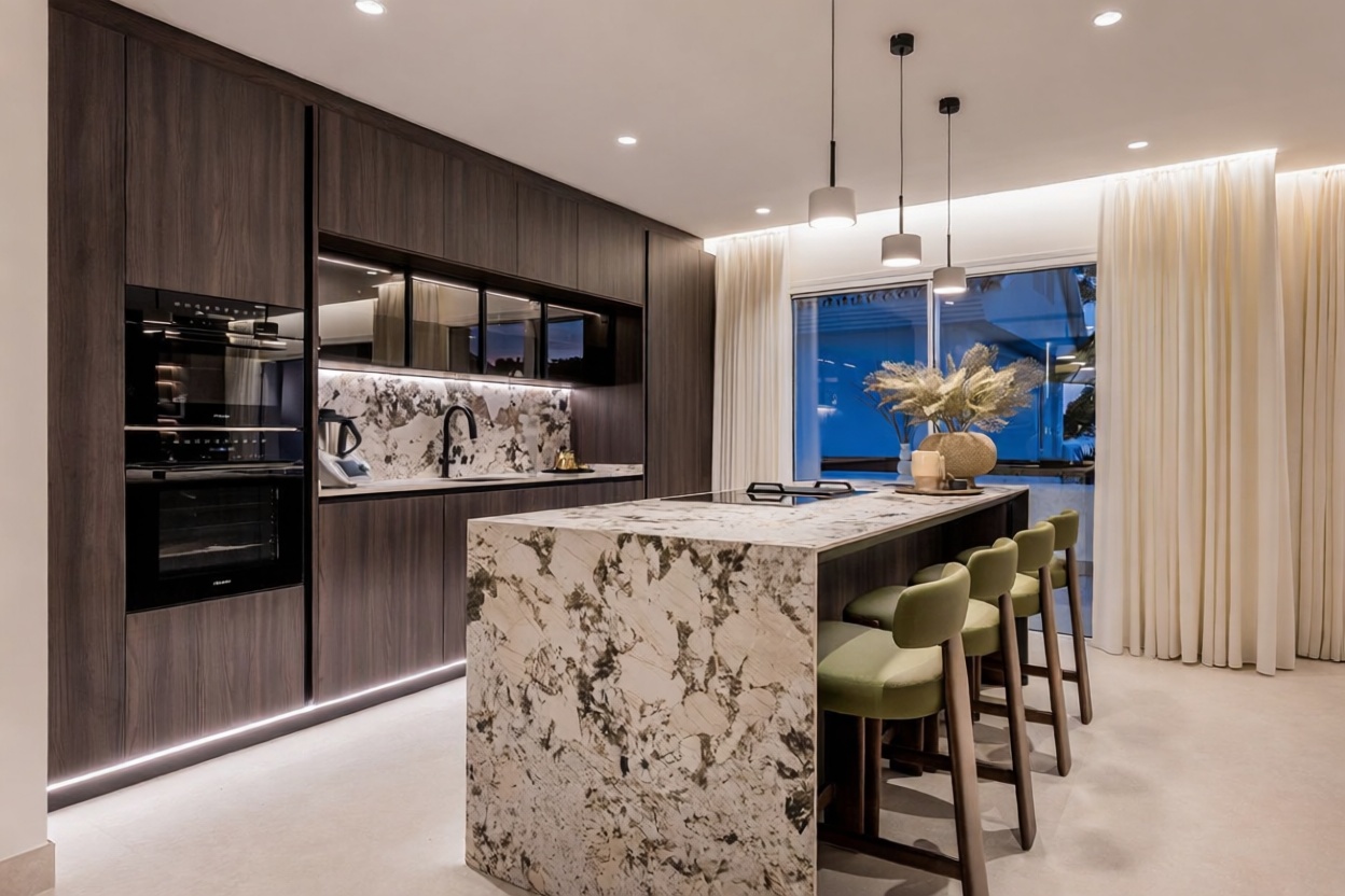 Flat for sale frontline beach in Marbella — Kitchen