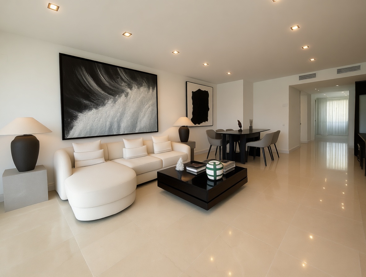 Appartement à vendre pieds dans l'eau à Marbella — Séjour