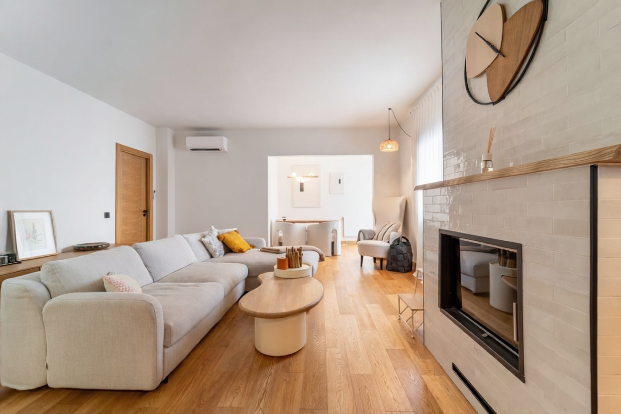 Flat for sale frontline beach in Marbella — Living room