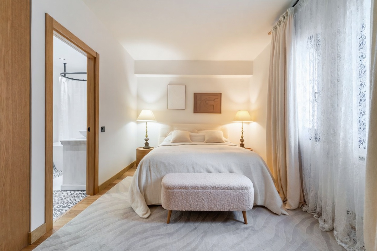 Flat for sale frontline beach in Marbella — Bedroom