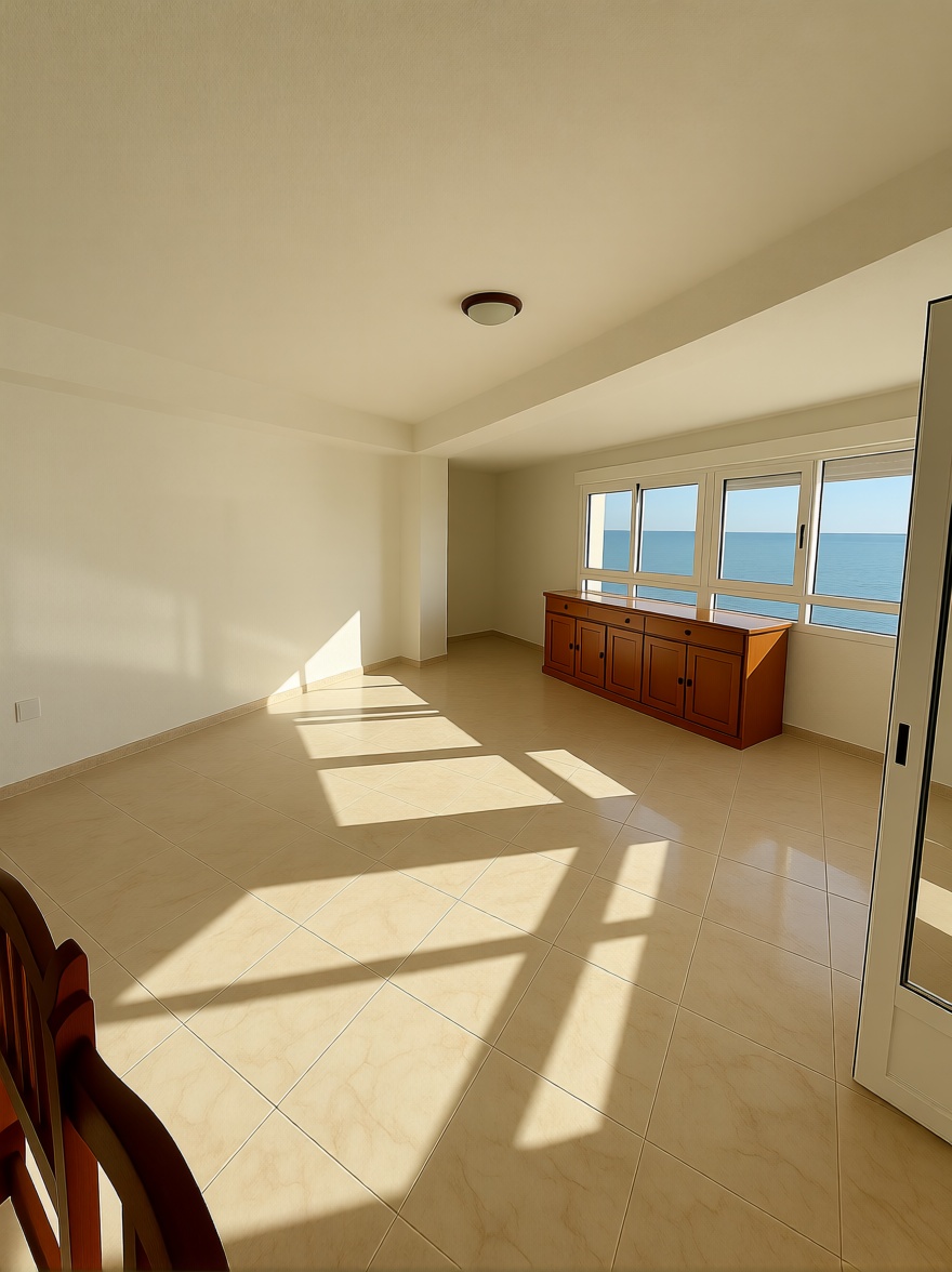 Appartement en première ligne de plage à Torrevieja — Séjour