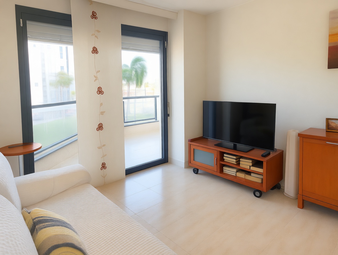 Piso en venta en primera línea de playa en Sant Antoni de Portmany — Dormitorio