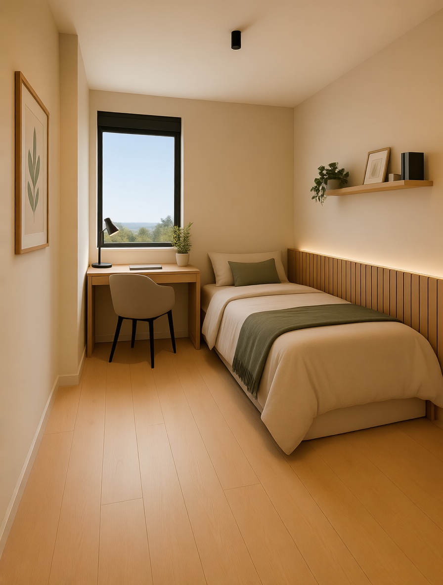 Flat for sale frontline beach in El Ejido — Bedroom