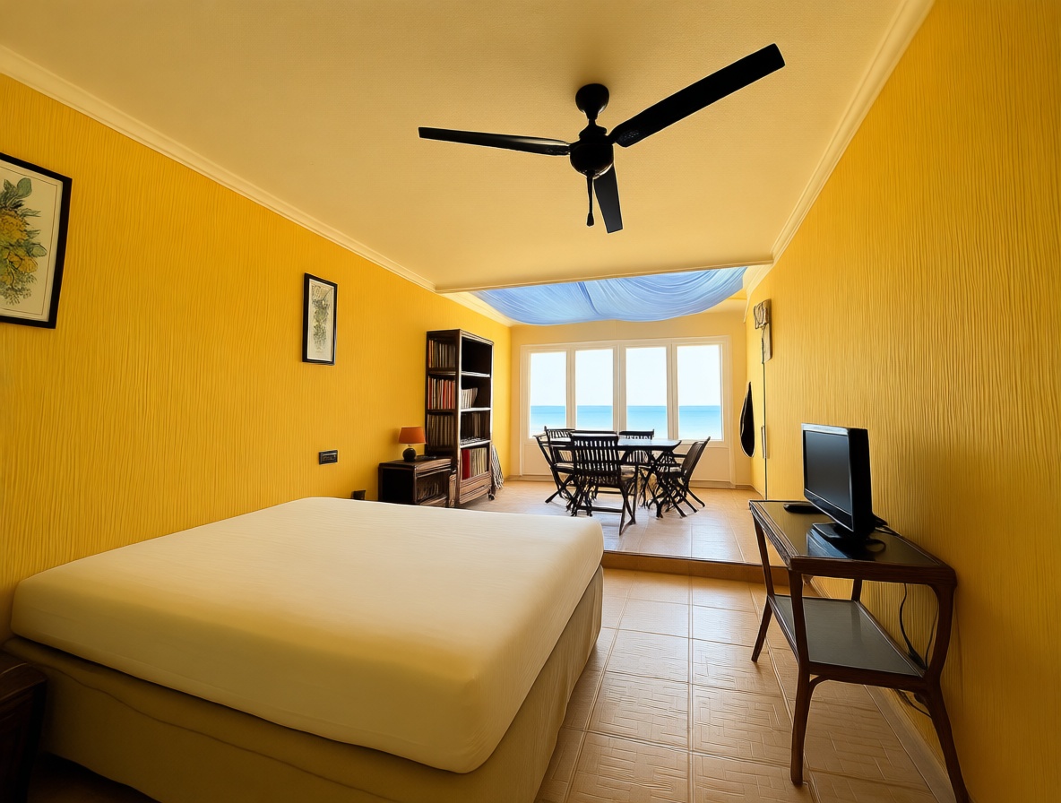 Ático en venta en primera línea de mar en Dénia — Dormitorio