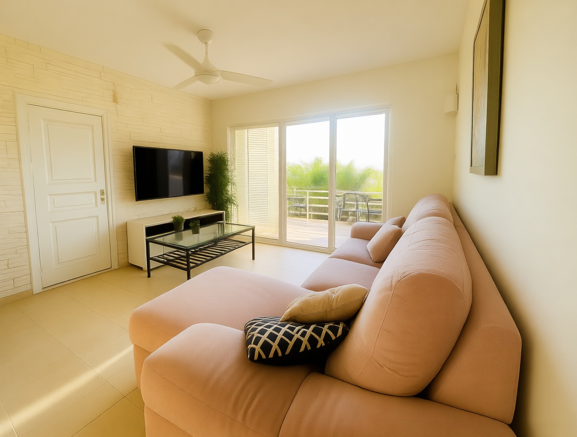 Beachfront flat in La Manga del Mar Menor — Living room