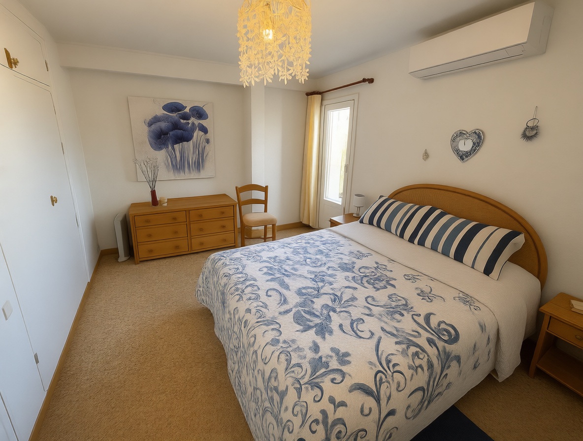 Flat for sale frontline beach in Sant Antoni de Portmany — Bedroom