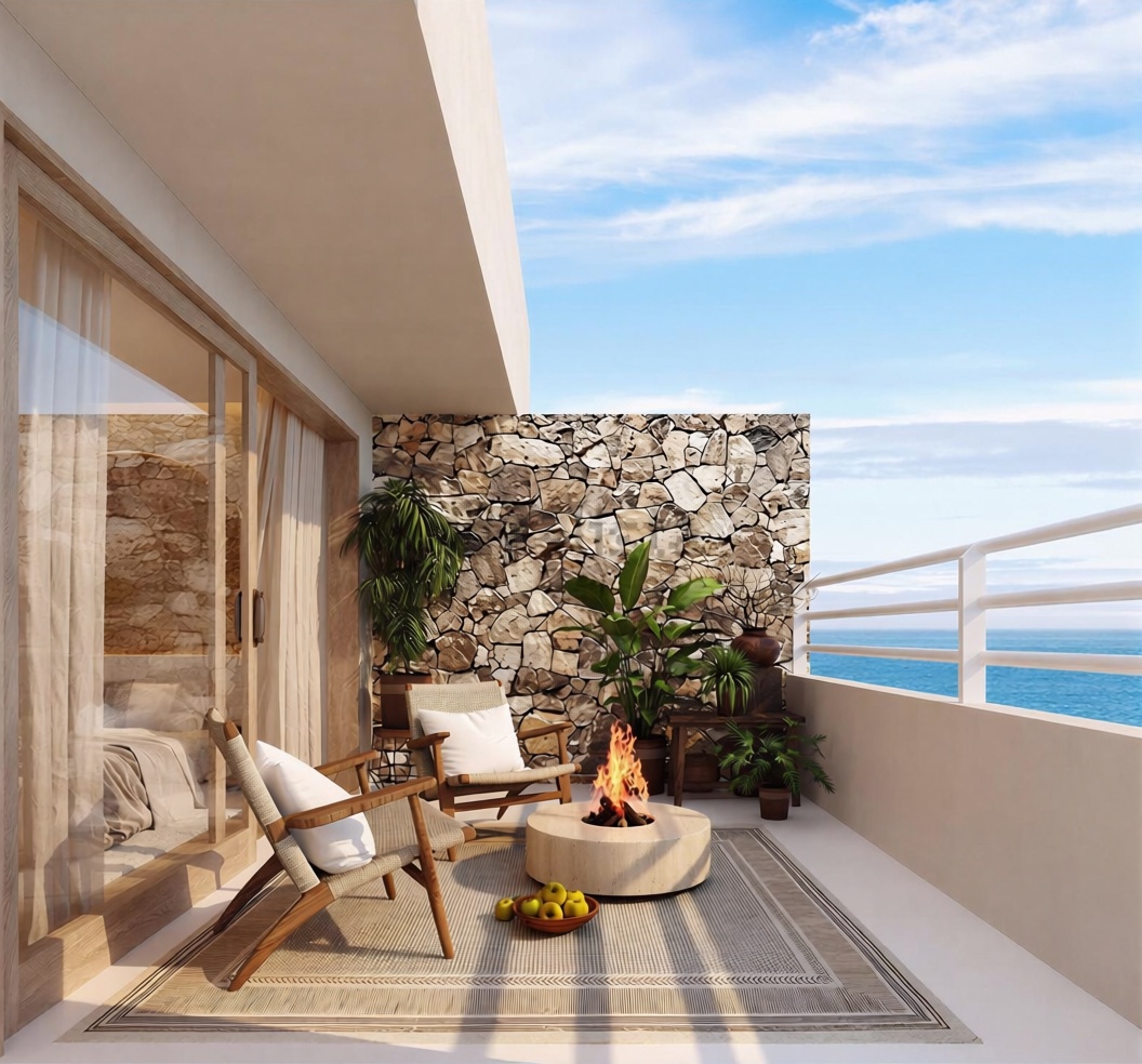 Seafront attic in Villajoyosa — Sea terrace
