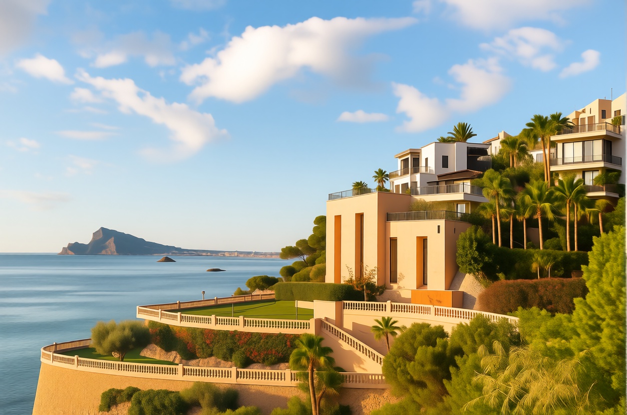 Beachfront flat in Altea — Sea view