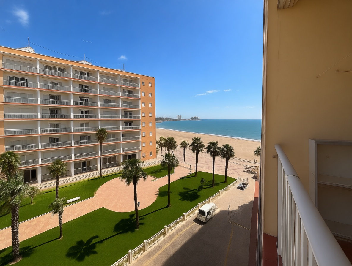 Piso en venta en primera línea de playa en Cullera — Vista mar