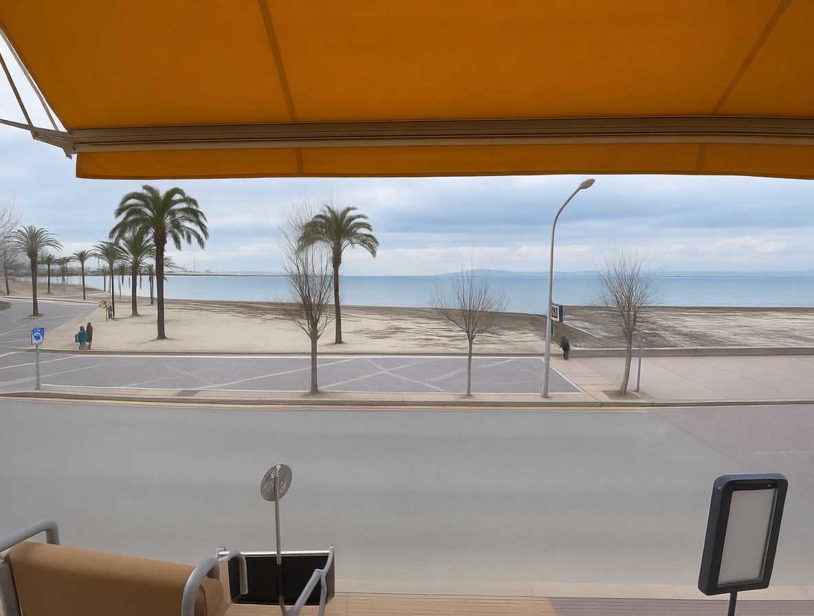 Flat for sale frontline beach in Llucmajor — Sea terrace