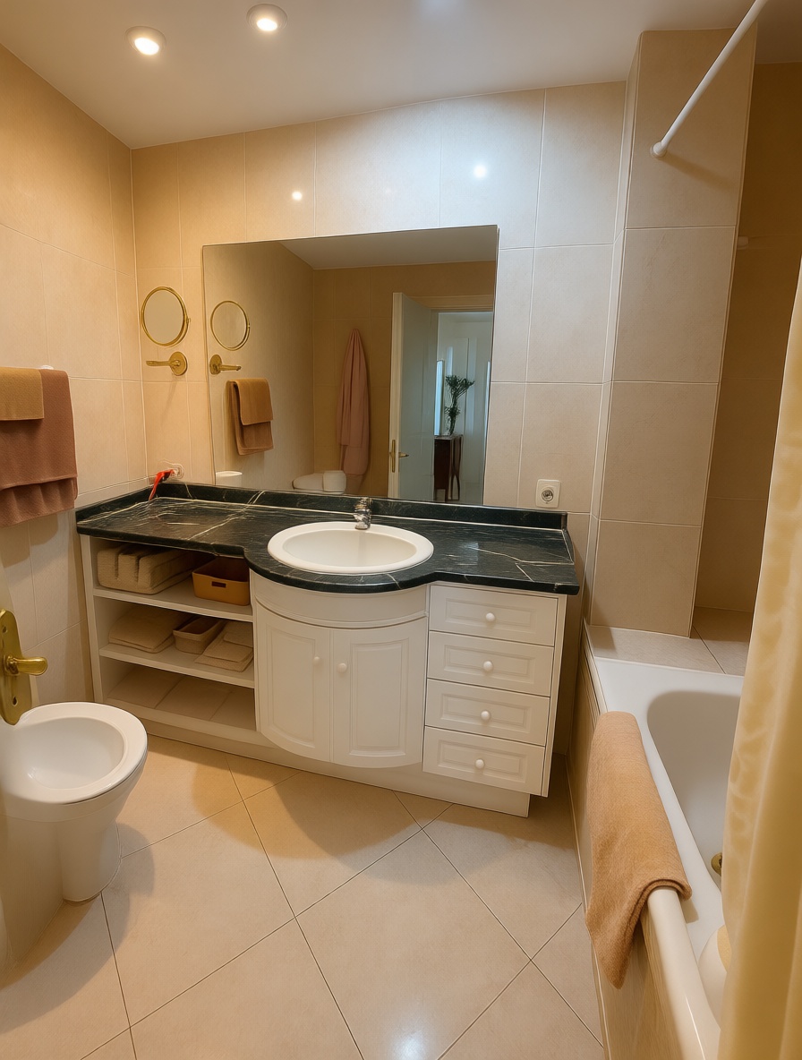 Flat for sale frontline beach in Llucmajor — Bathroom