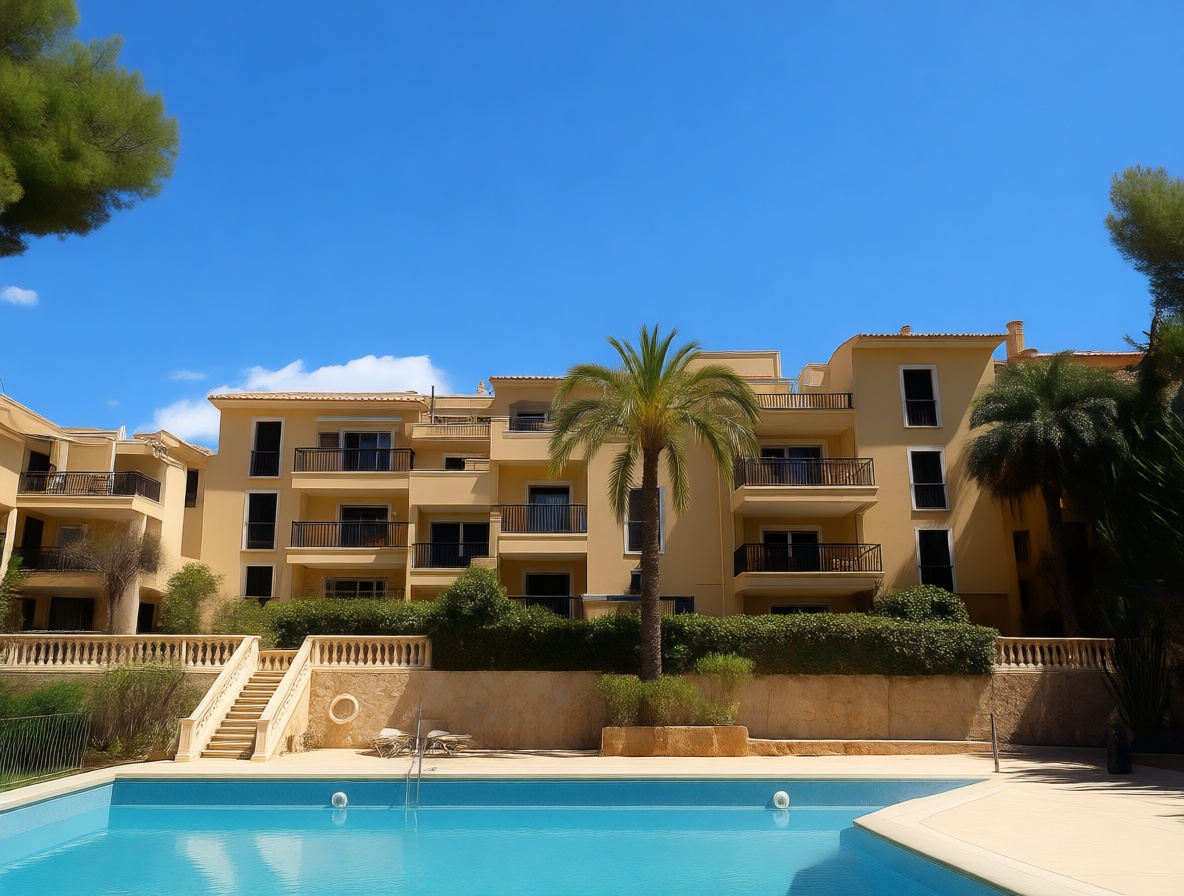 Wohnung zum Verkauf in direkter Strandlage in Calvià — Fassade