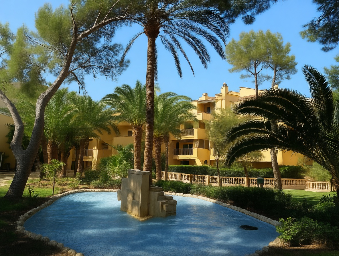 Wohnung zum Verkauf in direkter Strandlage in Calvià — Garten
