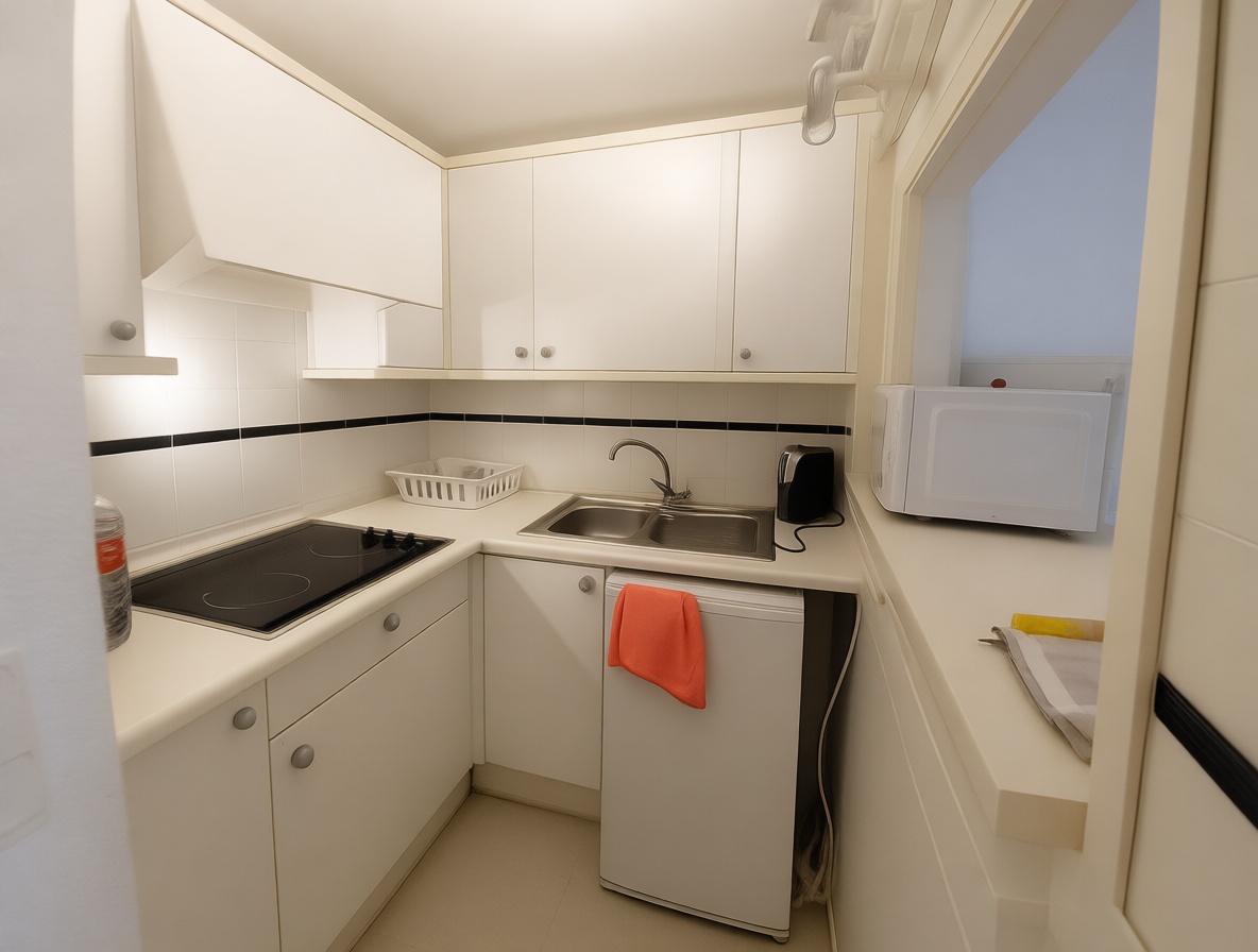 Piso en venta en primera línea de playa en Calvià — Cocina