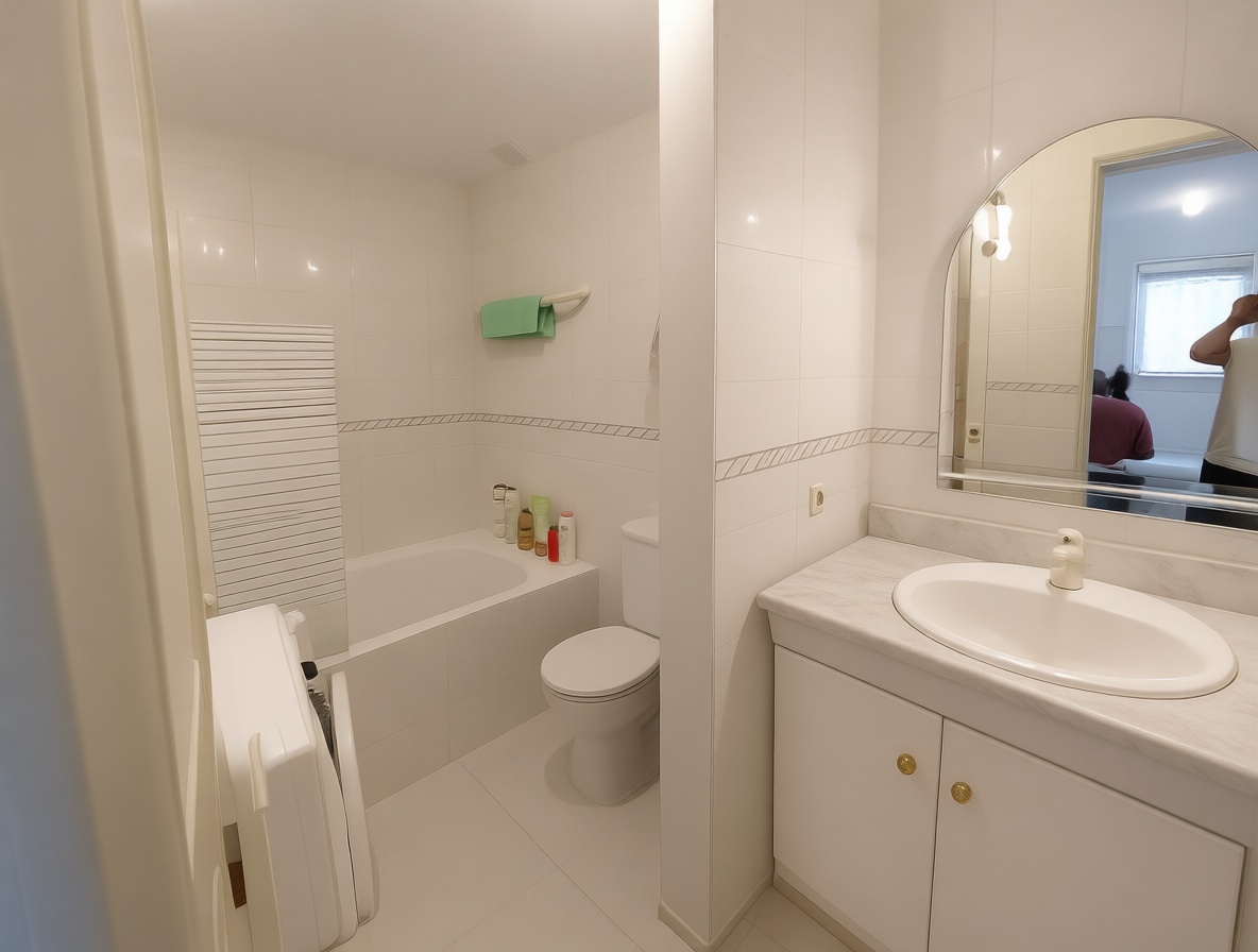 Piso en venta en primera línea de playa en Calvià — Baño