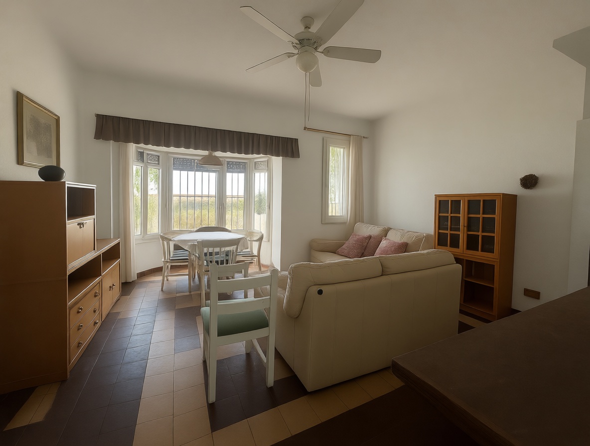 Flat for sale frontline beach in Burriana — Living room