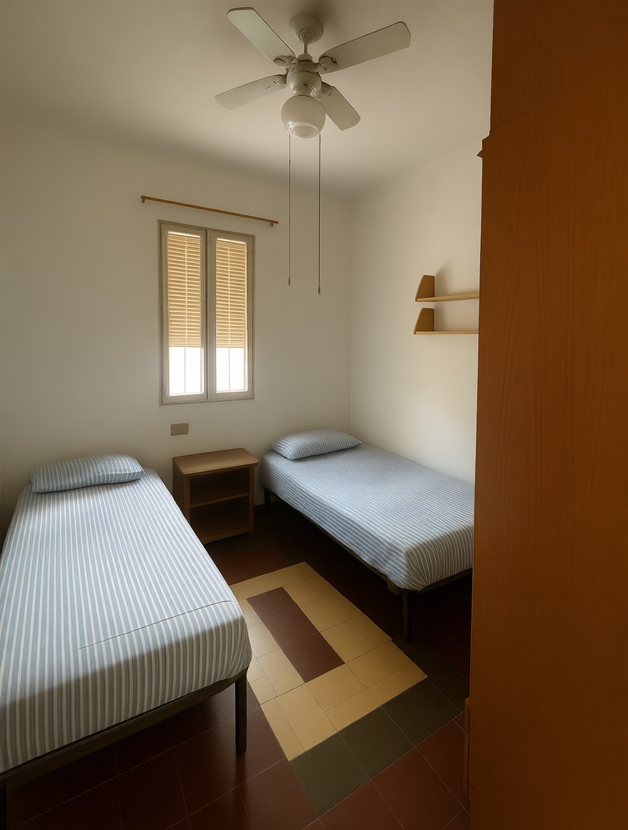 Flat for sale frontline beach in Burriana — Bedroom