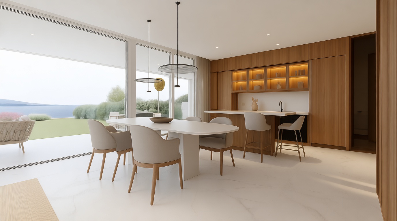 Apartamento à venda pé na areia em Pollença — Sala jantar