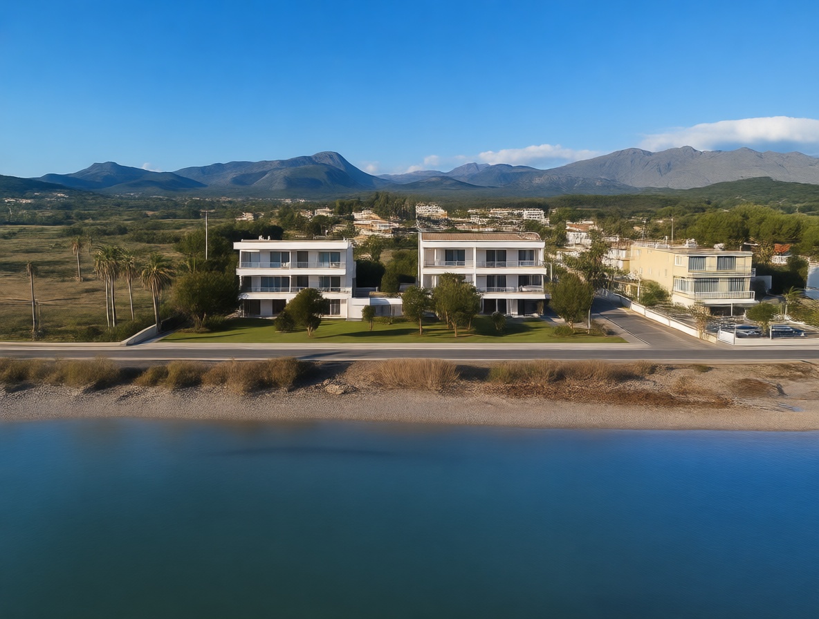 Apartamento à venda pé na areia em Pollença — Aérea