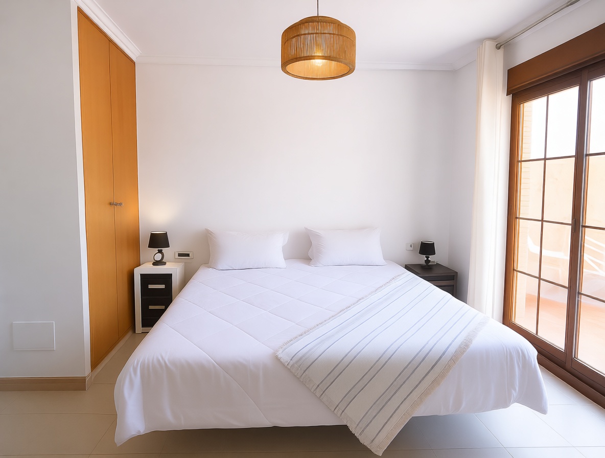 Chalet with direct beach access in San Juan de los Terreros — Bedroom