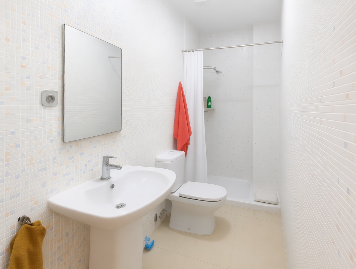 Chalet with direct beach access in San Juan de los Terreros — Bathroom