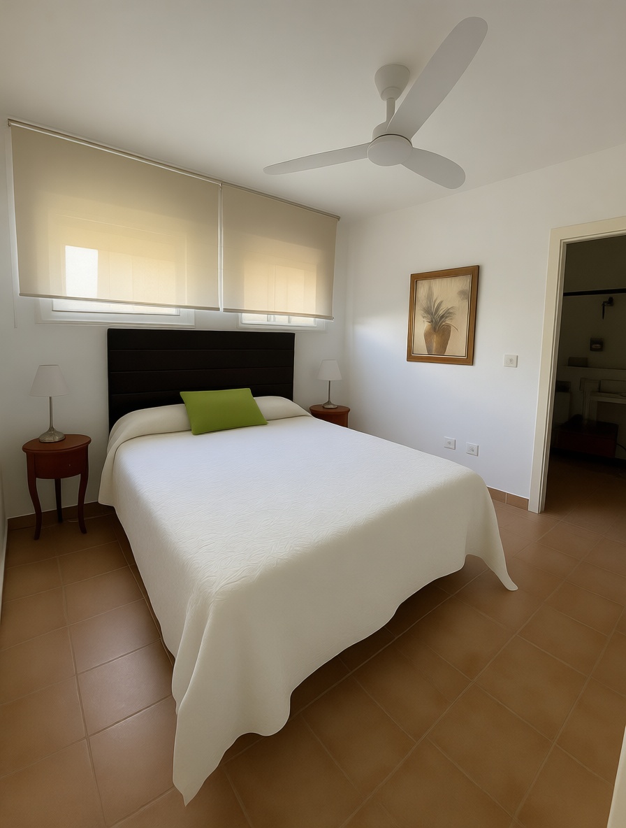Flat for sale frontline beach in Vera — Bedroom
