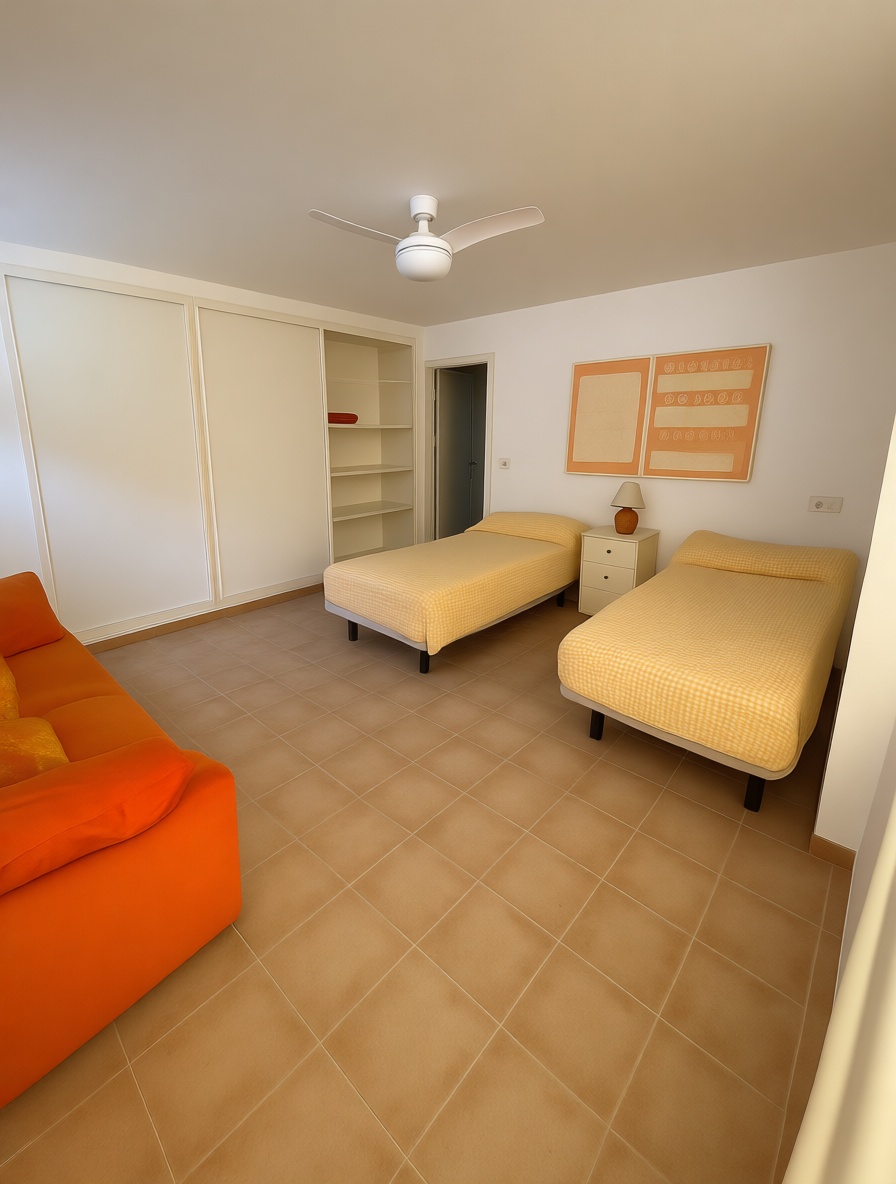 Flat for sale frontline beach in Vera — Bedroom