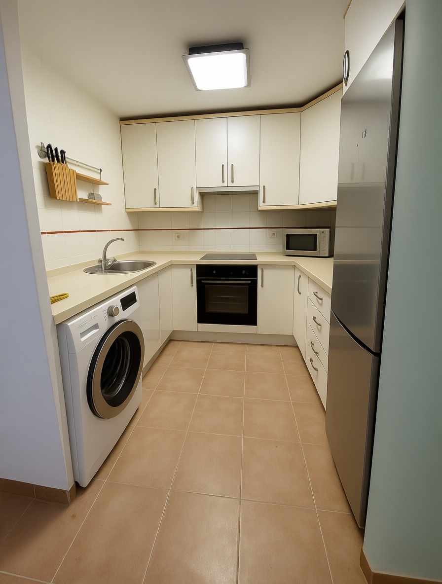 Flat for sale frontline beach in Vera — Kitchen