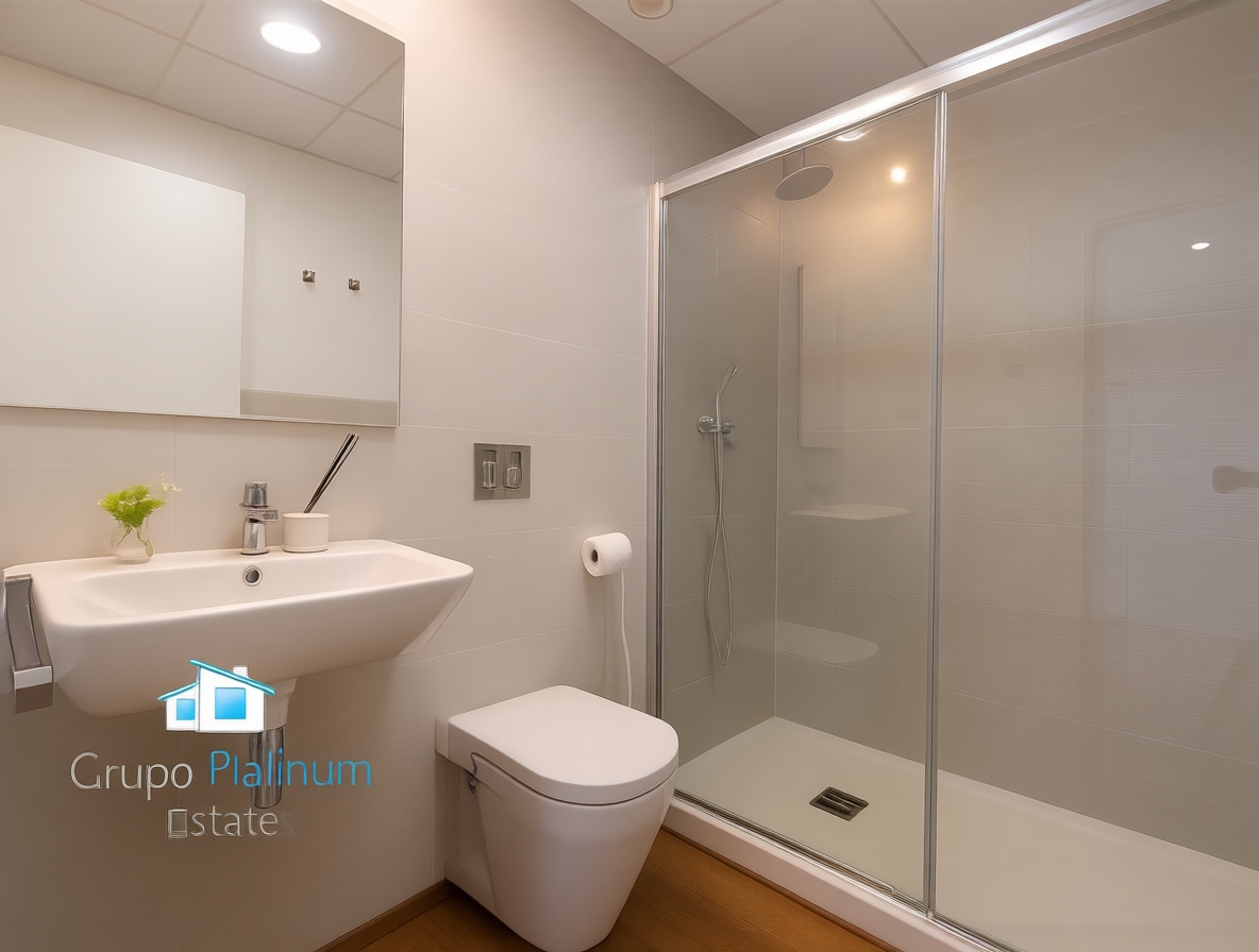 Seafront attic in San Juan de los Terreros — Bathroom