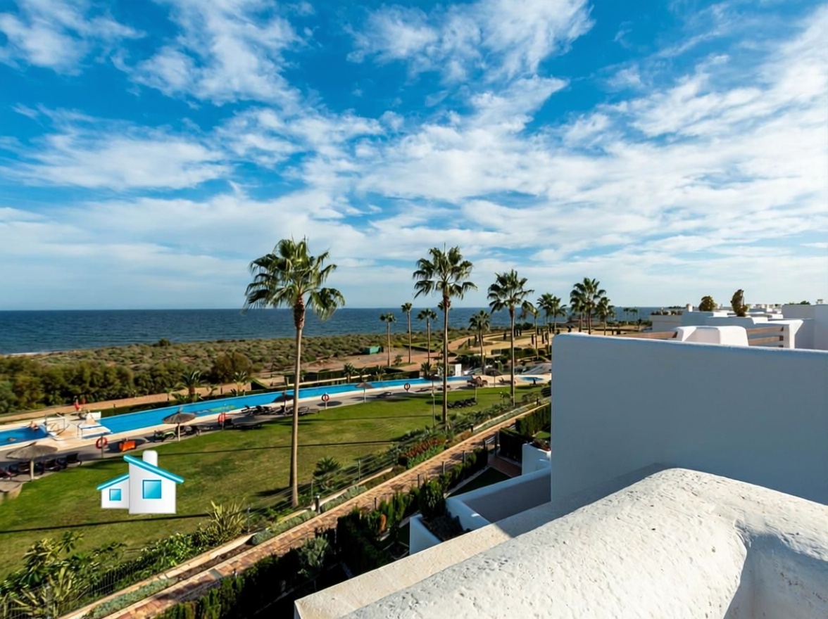 Seafront attic in San Juan de los Terreros — Sea view