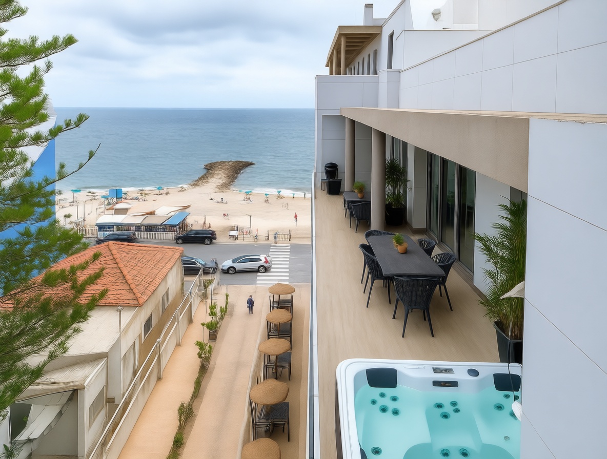 Seafront attic in Torrevieja — Sea terrace