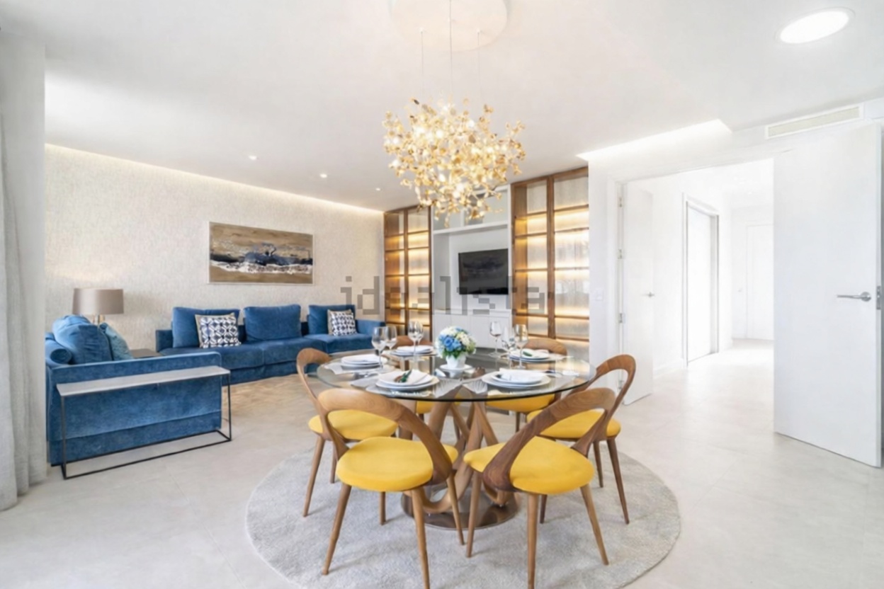 Appartement en première ligne de plage à Estepona — Coin repas
