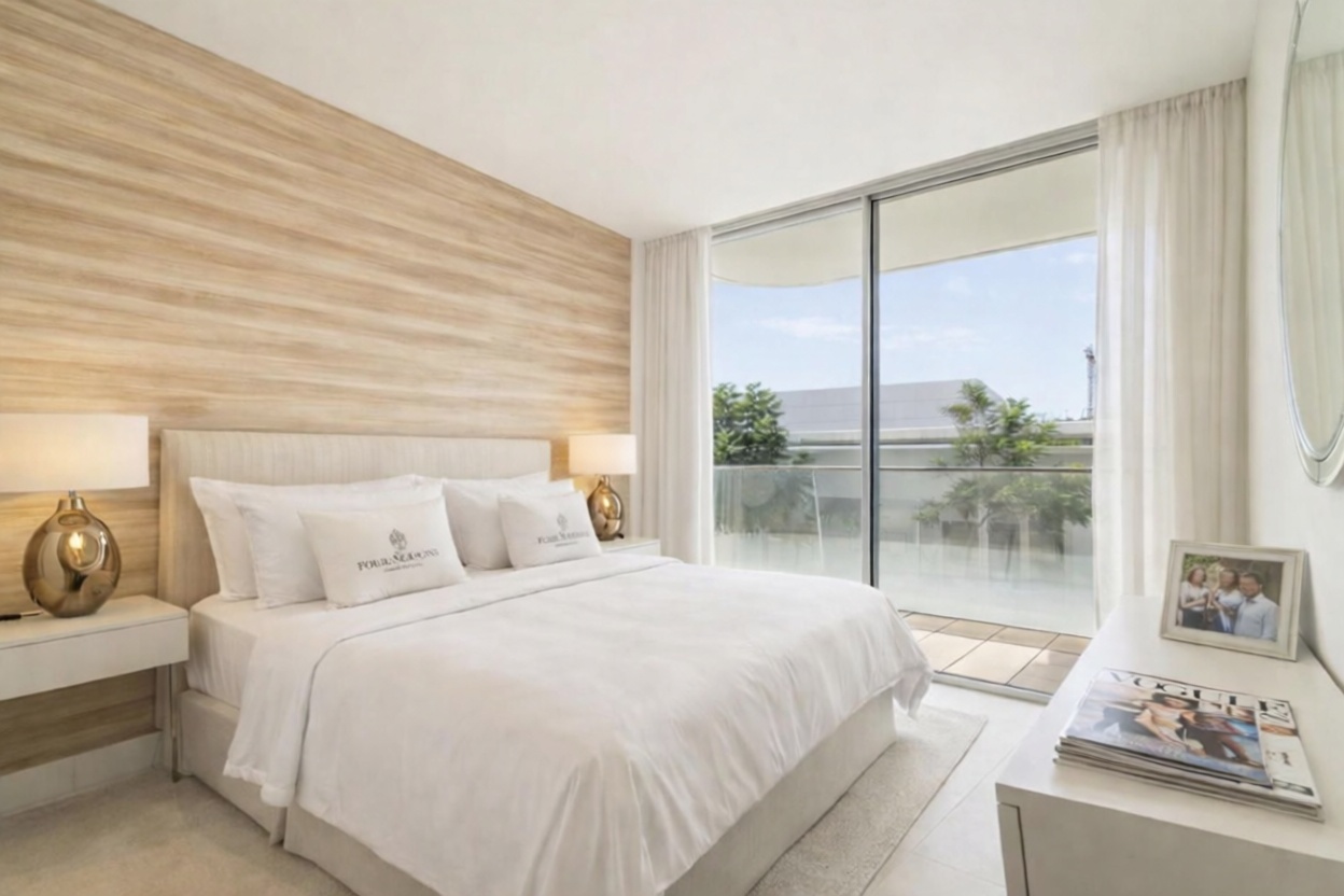 Appartement en première ligne de plage à Estepona — Chambre