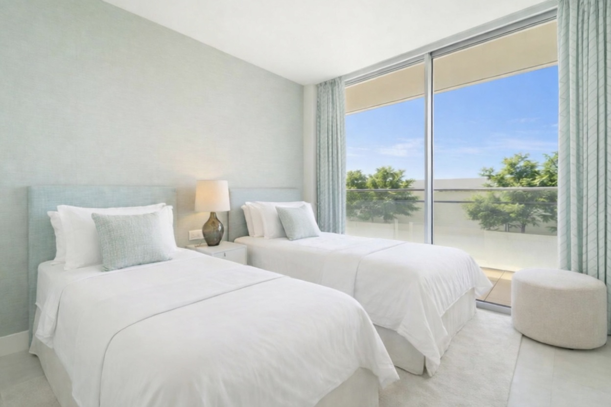 Appartement en première ligne de plage à Estepona — Chambre