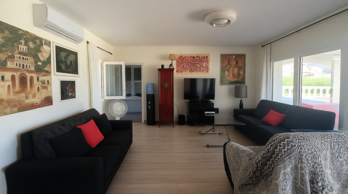 Chalet for sale with direct beach access in San Juan de los Terreros — Living room