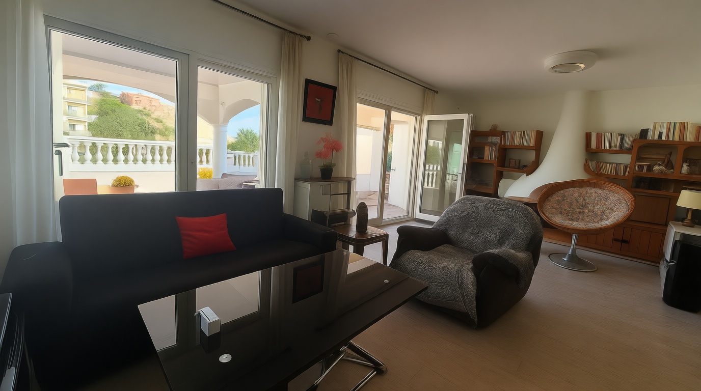 Chalet for sale with direct beach access in San Juan de los Terreros — Living room