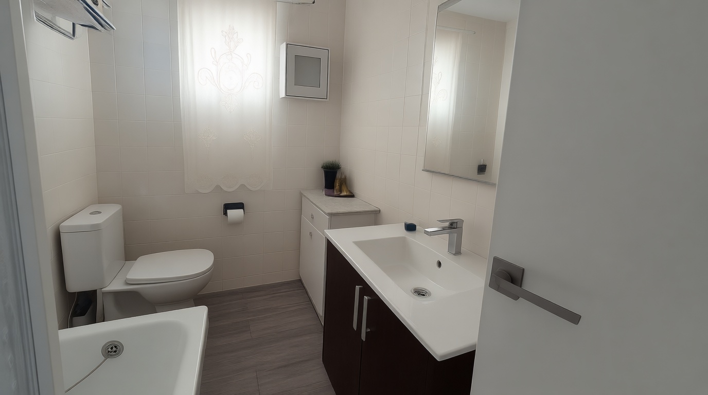 Chalet for sale with direct beach access in San Juan de los Terreros — Bathroom