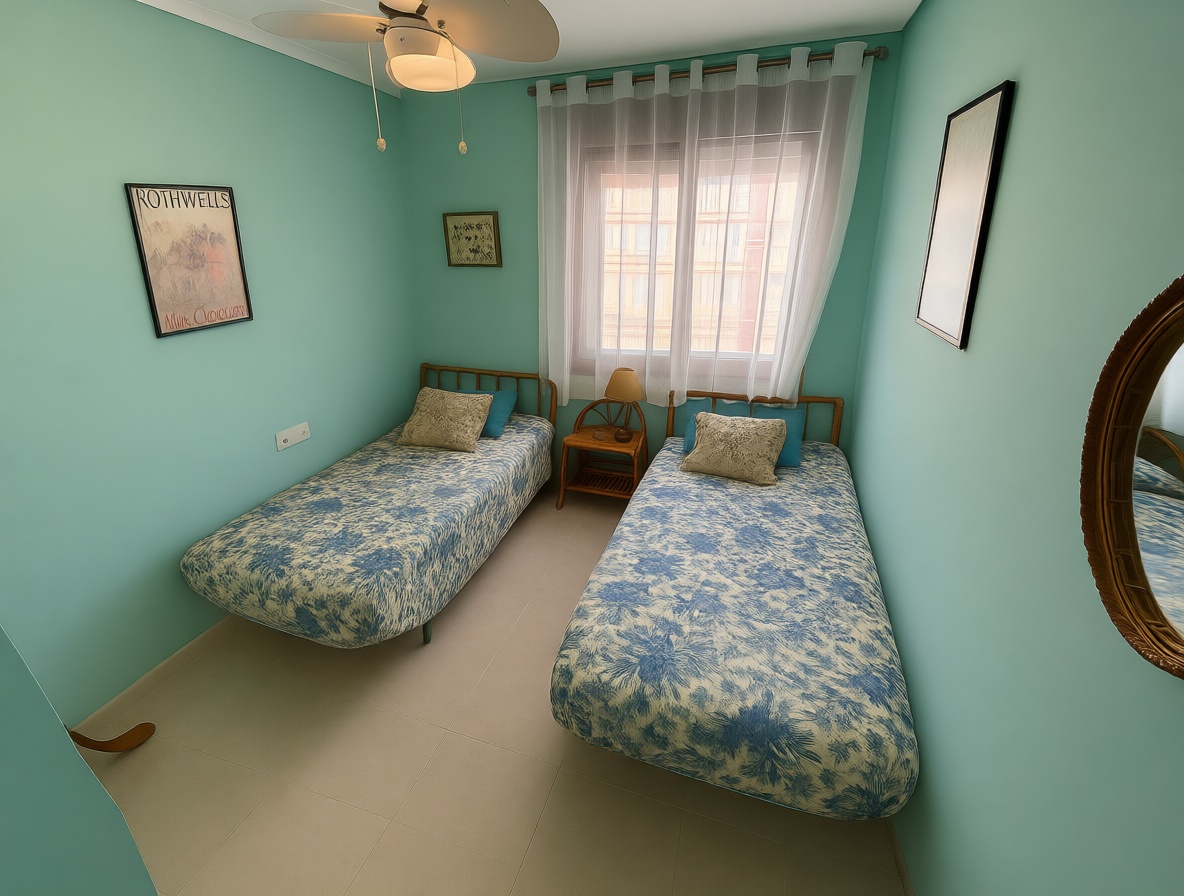 Flat for sale frontline beach in Calpe — Bedroom
