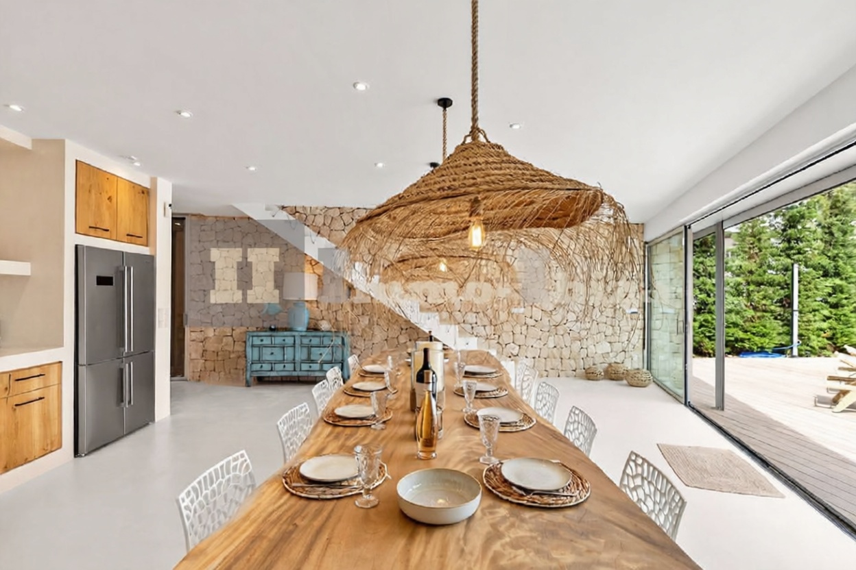 Chalet en venta con acceso directo a la playa en Eivissa — Comedor