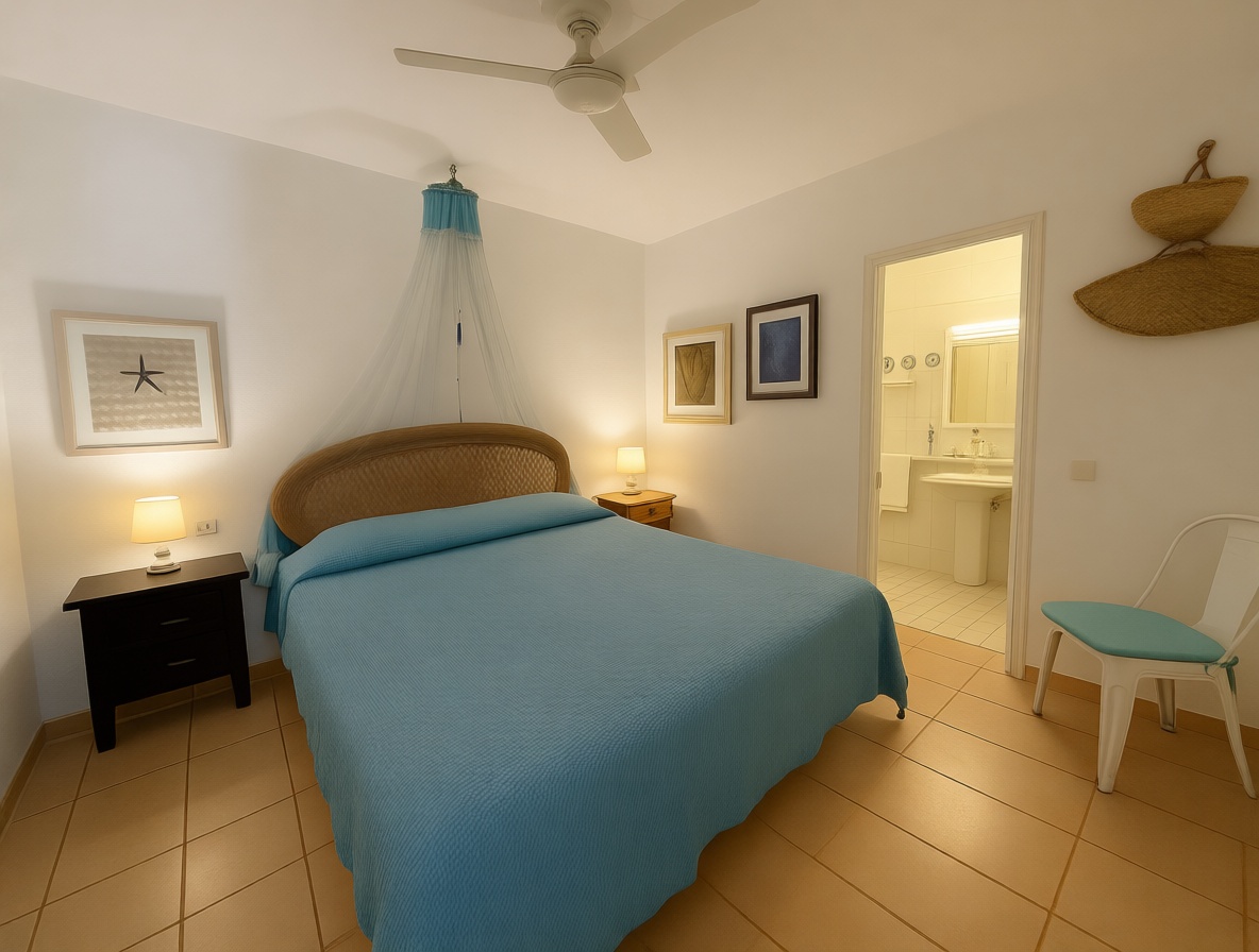 Piso en venta en primera línea de playa en Sant Josep de sa Talaia — Dormitorio