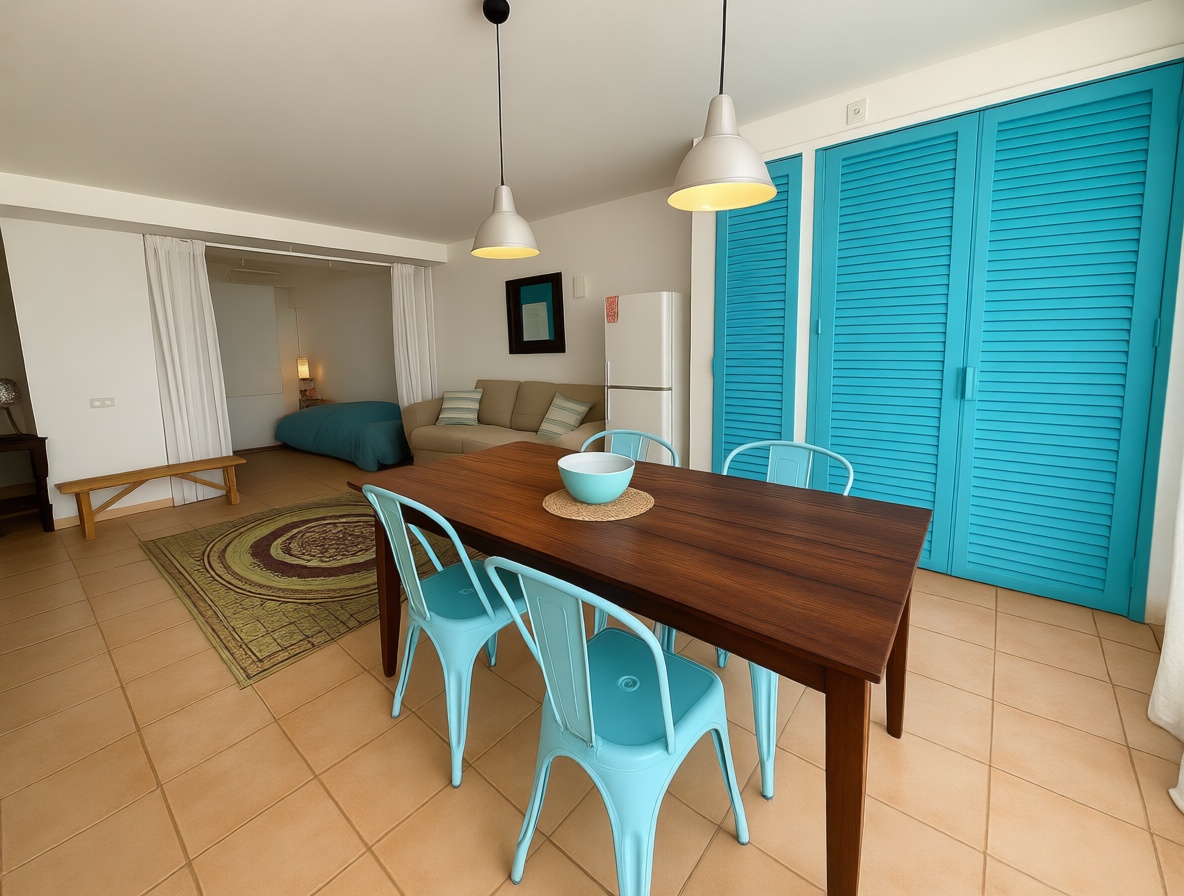Piso en venta en primera línea de playa en Sant Josep de sa Talaia — Comedor