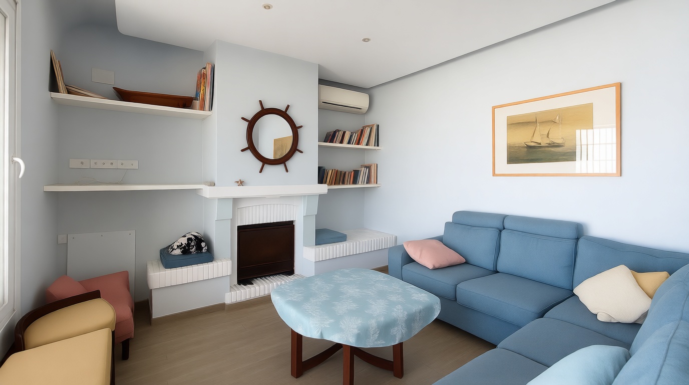 Chalet for sale with direct beach access in Miramar — Living room