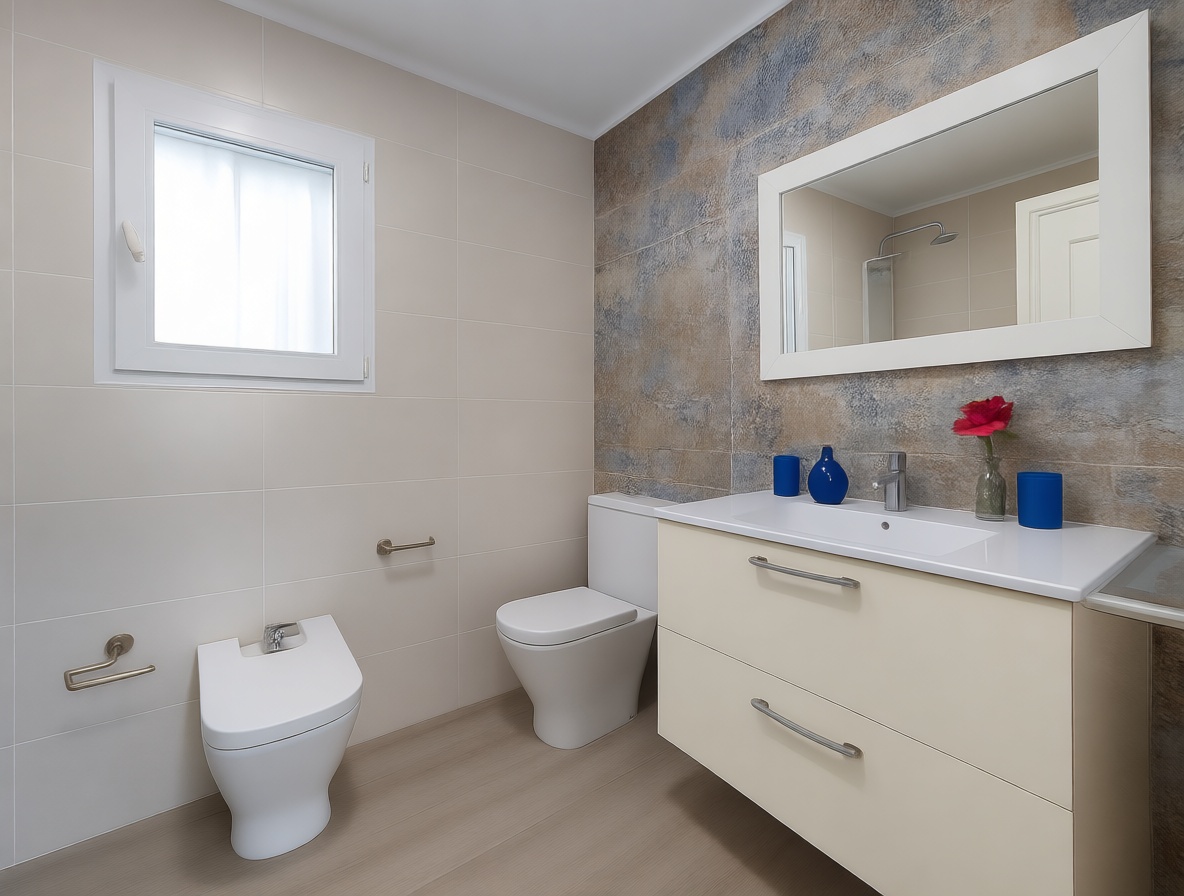 Chalet for sale with direct beach access in Miramar — Bathroom
