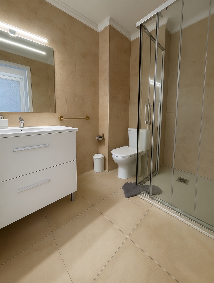 Piso en venta en primera línea de playa en Torrevieja — Baño