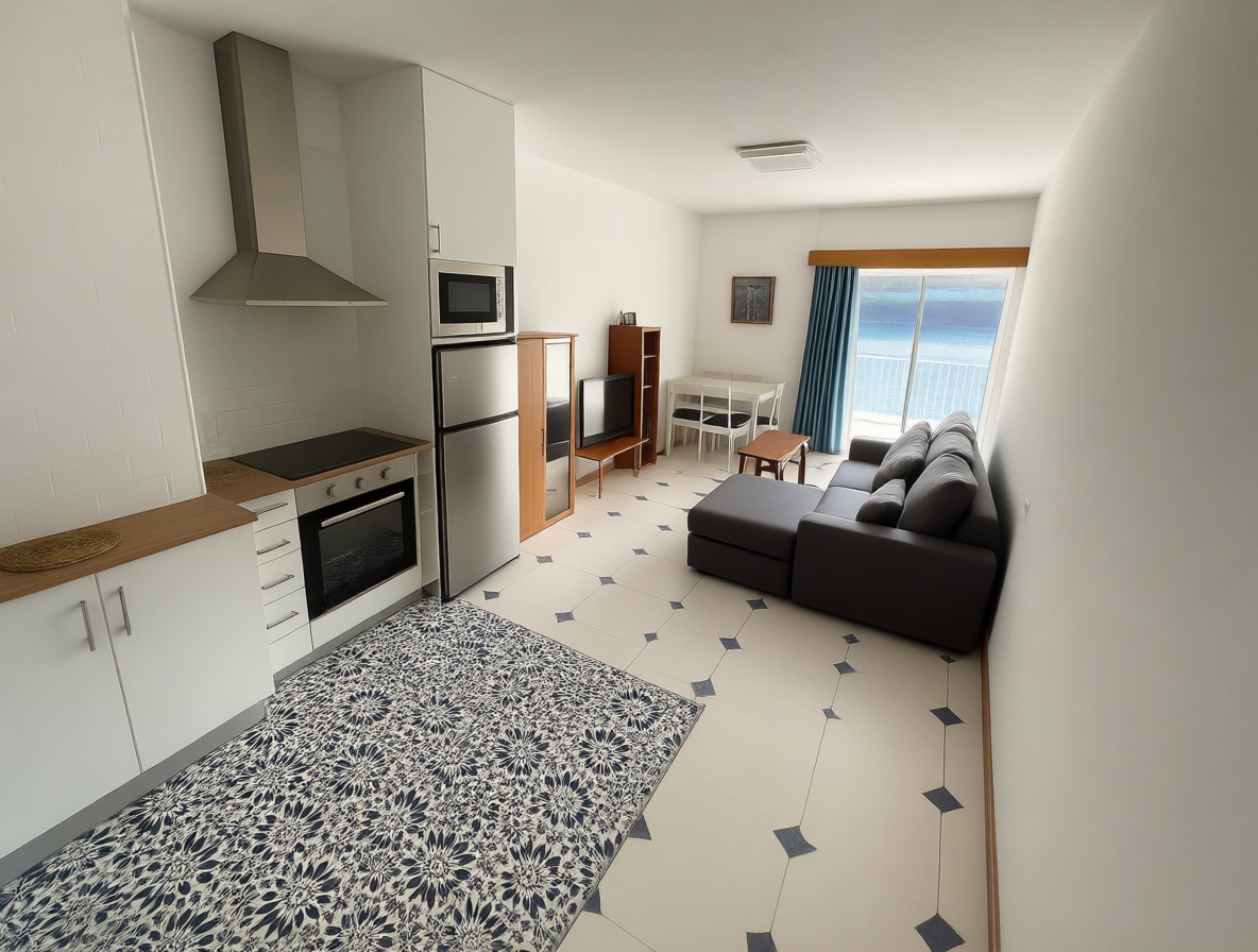 Wohnung zum Verkauf in direkter Strandlage in Icod de los Vinos — Wohnzimmer