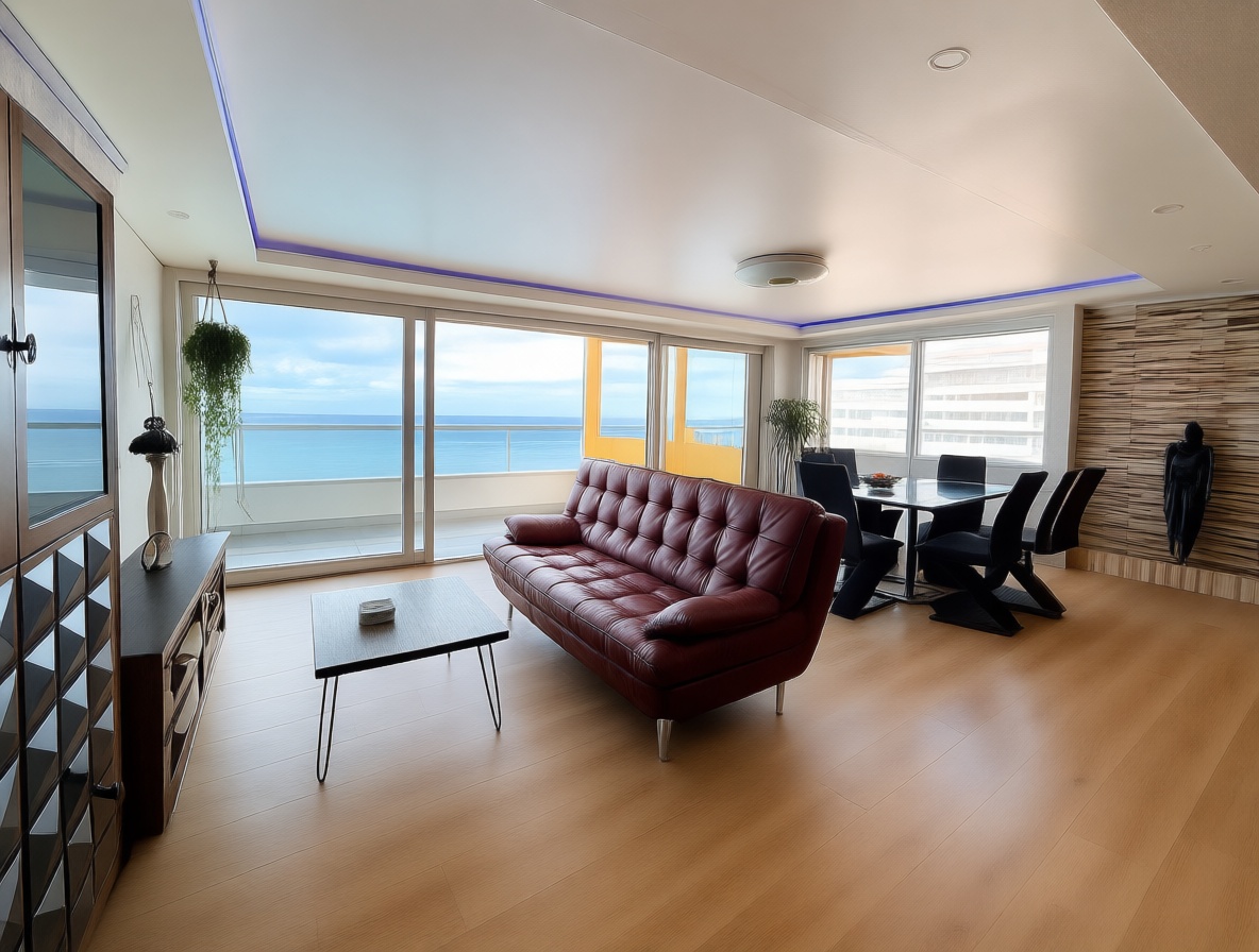 Piso en venta en primera línea de playa en Los Realejos — Salón