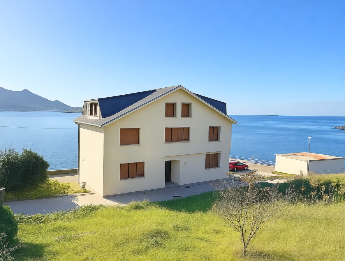 Chalet zum Verkauf mit direktem Strandzugang in Dumbría — Meerblick