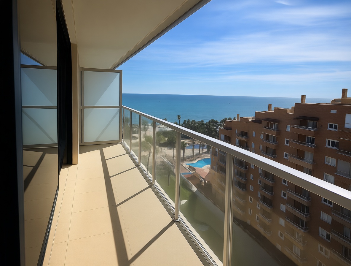 Flat for sale frontline beach in Oropesa del Mar — Sea terrace