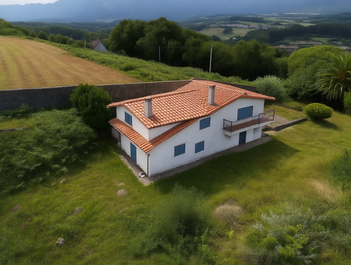 Chalet with direct beach access in Ribadesella — Aerial