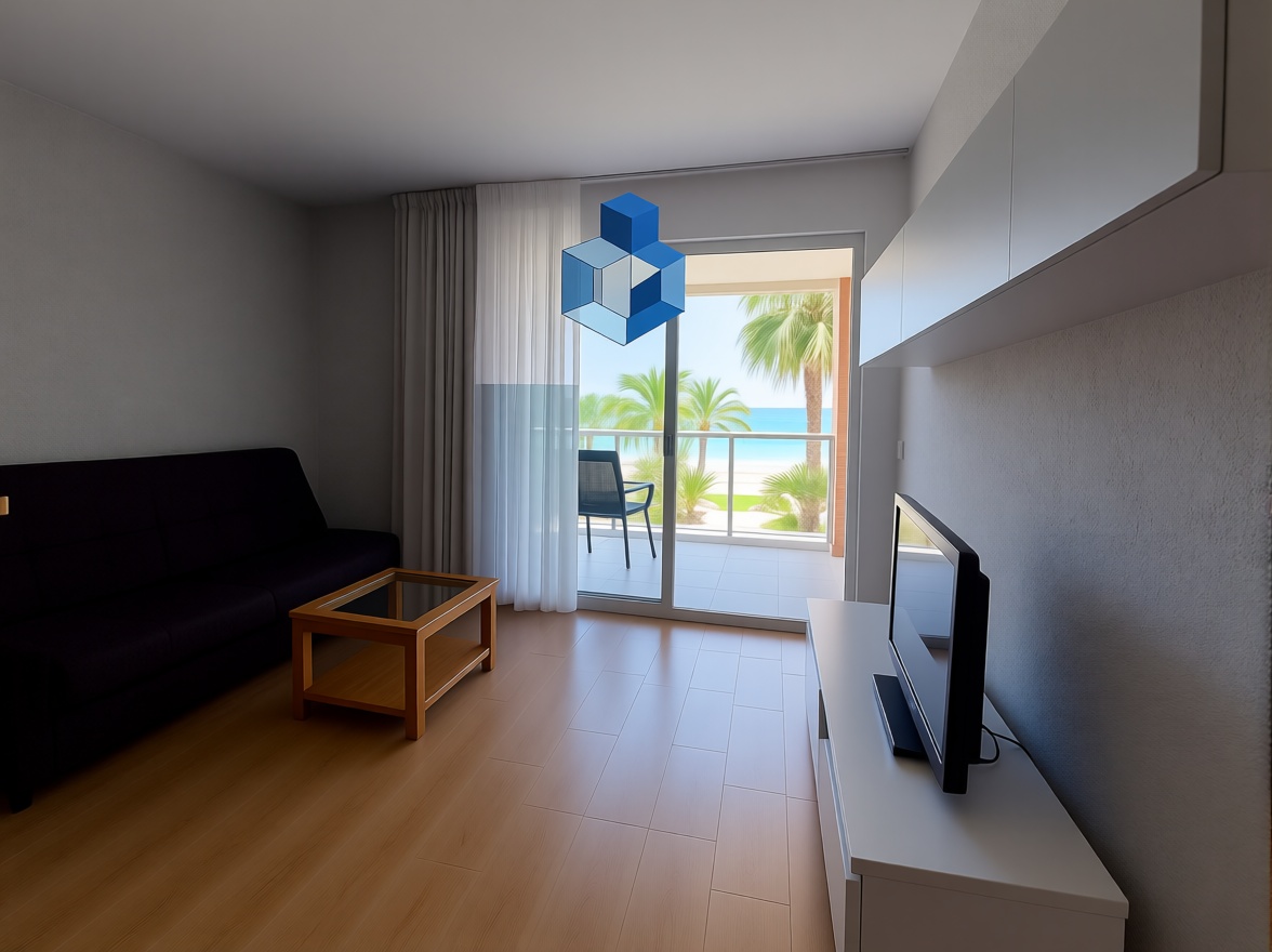 Wohnung zum Verkauf in direkter Strandlage in Salou — Wohnzimmer